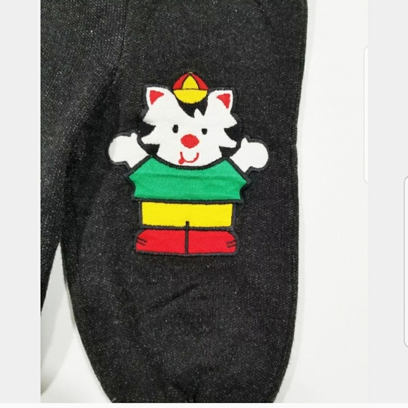 🚫 SOLD 🚫 ON MER Colorful Cat Suspenders Pants - Picture 3 of 5